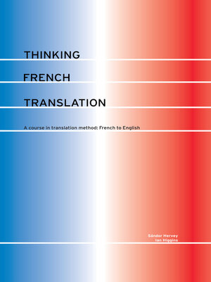 cover image of Thinking French Translation